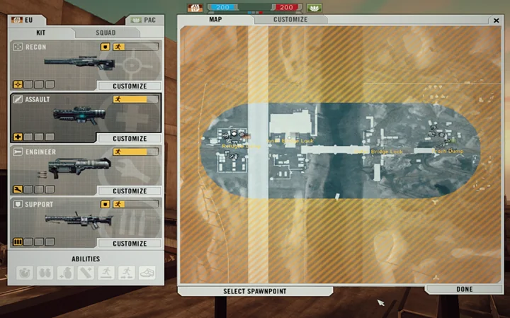 The HUD before the fix