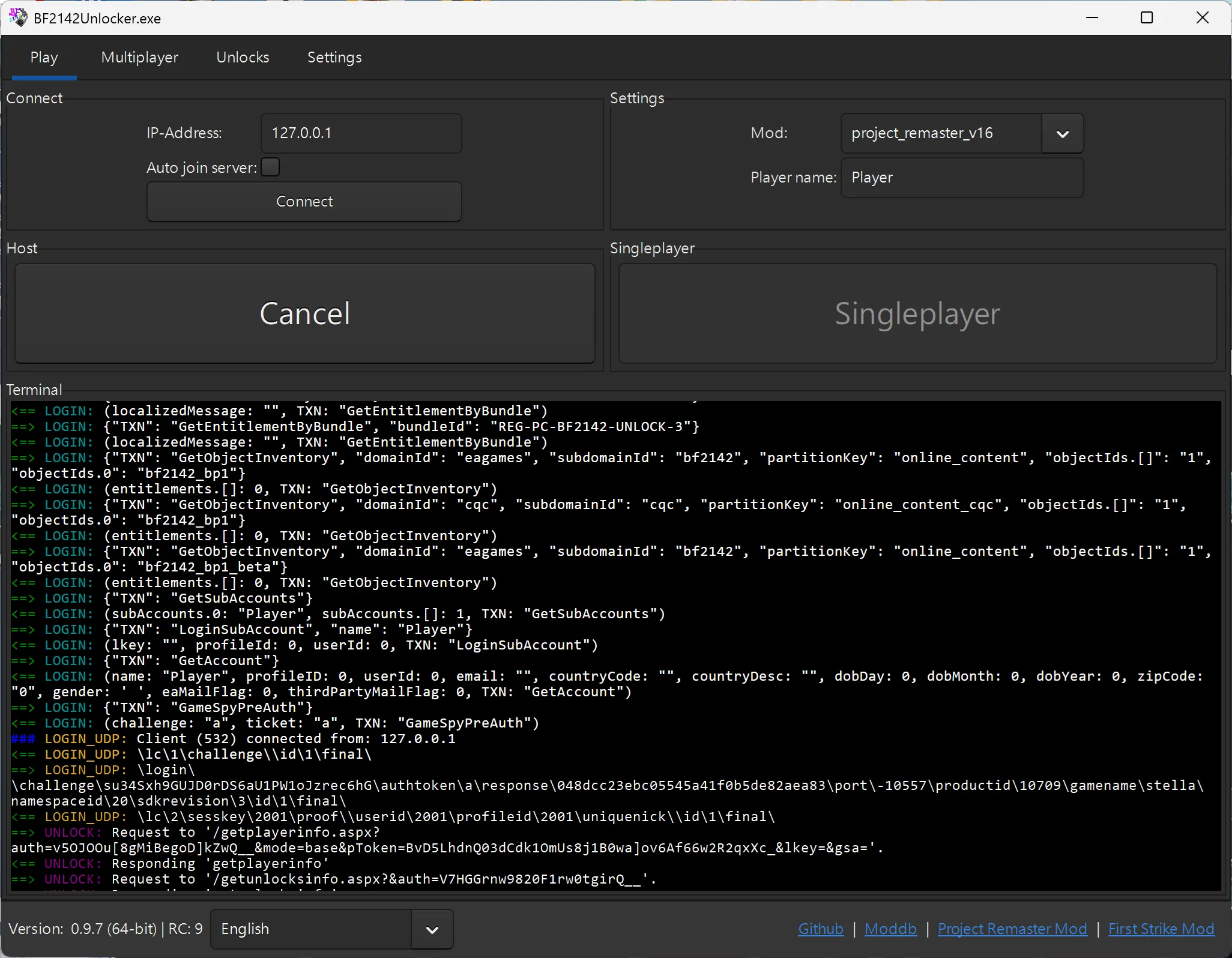 Hosting a master server in BF2142Unlocker